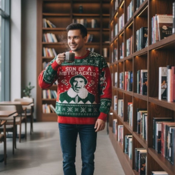 ELF Other - ELF Festive Red and Green Crewneck Sweater